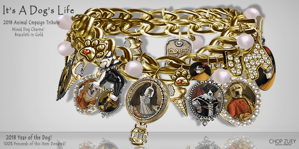 It's A Dog's Life Charme' Bracelets - Animal Campaign 2018