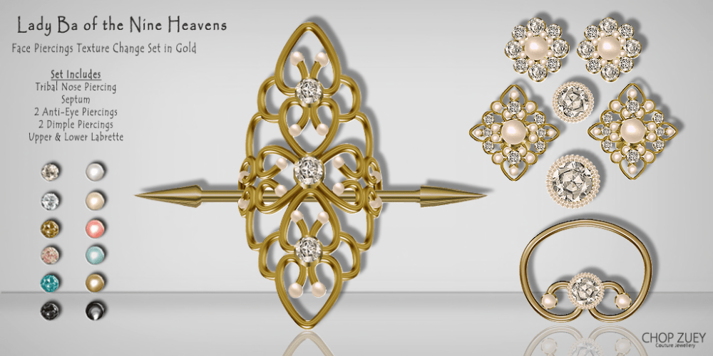 La Ba of the Nine Heavens - Gld - Face Piercings Texture Change